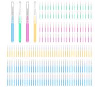 200 spazzolini interdentali tra i denti per parentesi graffe, filo interdentale ortodontico, kit di strumenti per la pulizia dei denti