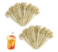200 spiedini da cocktail in bambù, spiedini, finger food, stuzzicadenti in bambù, per finger food, snack, antipasti, spiedini da cocktail, ideali per feste, catering, matrimoni, barbecue