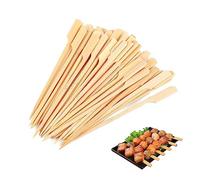 200 spiedini in bambù, confezione da barbecue, ecologici, per kebab, frutta e decorazione di torte (9 cm)
