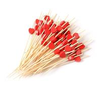 200 Spiedini Snack, Spiedini Di Frutta Decorativi A Forma Di Cuore, Spiedini Da Cocktail, Stuzzicadenti Da Cocktail, Spiedini Dell'Amore