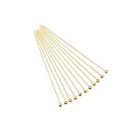 200 spilli con testa sferica, in metallo, dritti, fatti a mano, per gioielli e progetti artigianali