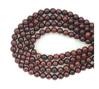 200 splendide perline sfuse in palissandro naturale lucidato, 10 mm, per la creazione di gioielli fai da te e artigianato fatto a mano (32, cu)