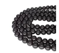 200 splendide perline sfuse in palissandro naturale lucidato, 10 mm, per la creazione di gioielli, fai da te e artigianato fatto a mano (64, jd)