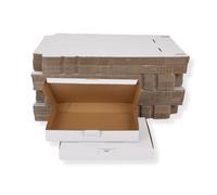 200 St Maxibriefkarton-& Partita 350x250x50 MM din A4 Bianco Cartone Pieghevole