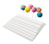 200 steli per cake pop, 150 x 4 mm, colore bianco, Bastoncini per cake pop, steli per cake pop, Bastoncini per Lecca Cottura, Bastoncini di Carta per Cakepop