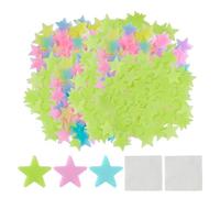 200 stelle fluorescenti, stelle luminose, stelle verdi fluorescenti, carta autoadesiva per camera da letto, stelle luminose nella cameretta dei bambini