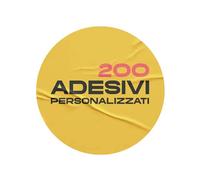 200 Stickers adesivi personalizzati formato a scelta - Stampa adesivi etichetta personalizzata con logo, scritte o immagini etichette multiuso (Cerchio 4cm)