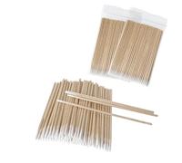 200 tamponi di cotone con punta di precisione, 10,2 cm, con bastoncini di legno, tamponi di cotone per microblading, per trucco, tatuaggi, pulizia dello smalto e artigianato