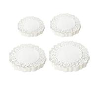 200 Tovagliette di carta rotonda assorbente pizzo per piatti cibo base per dessert adatto per torte e dessert