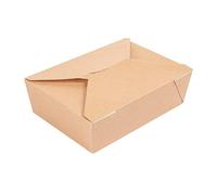 200 unità - Scatole americane microonde 'Thepack' 1980 ml 240 + 12Pp G/M2 19,6X14X6,2 cm naturale cartone ondulato Nano-Micro
