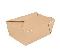 200 unità - Scatole americane microonde 'Thepack' 2880 ml 240 + 12Pp G/M2 19,6 x 14 x 9 cm naturale cartone ondulato Nano-Micro