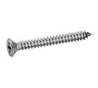 200 viti autofilettanti a testa svasata 2,2 x 9,5 mm, in acciaio inox A2, a croce PH DIN 7982C