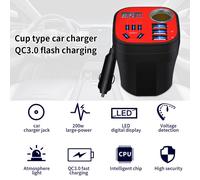 200-W-Kfz-Wechselrichter 12 V/24 V 5-in-1 QC3.0, 80 cm Kabel