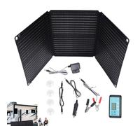 200 W Solar Car Battery Charger, Foldable Waterproof Solar Panel, 12 24 V Automatic Flexible Maintainer for Outdoor, Truck, Boat, and Travel Battery Generation and Charging