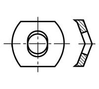200 x 1284487 rondella molla M3 h = 2,5 mm molla in acciaio BN 807 BOSSARD