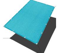 200 x 300 cm, rete ombreggiante con occhielli, protezione dai raggi UV, resistente agli strappi, copertura versatile per patio, giardino, balcone, baldacchino per esterni, blu cielo