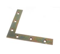 200 X Staffe Angolari Piatte 125Mm (5 Pollici) Yzp Acciaio | Onestopdiy N