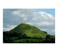 2000(100x70cm) pezzi di puzzle, Glastonbury e St. Michael's Tower, Paesaggio Inglese, Giocattoli Puzzle per Bambini per Adolescenti Numero