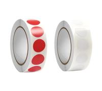 2000 adesivi rotondi 1,3 cm 1,9 cm, adesivi autoadesivi, etichette di codice colore per ufficio, casa, sala da pranzo, impermeabili, bianco e rosso