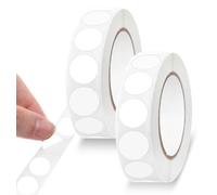 2000 adesivi rotondi bianchi 1,3 cm, etichette circolari impermeabili per organizzazione, marcatura dei colori in ufficio, classe e casa