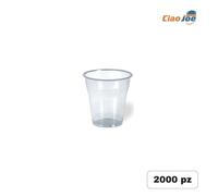 2000 Bicchieri Plastica 166cc - Acqua Monouso Trasparente 166ml