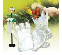 2000 GUANTI ORTOFRUTTA DISTRIBUTORE TRASPARENTI BIANCHI MONOUSO BENZINAIO