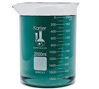 2000 ml Beaker, Low Form Griffin, 3.3 in vetro borosilicato, graduato, Karter Scientific