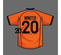 2000 Paesi Bassi Home Name Set Aron Winter #20 Patch di trasferimento di calore