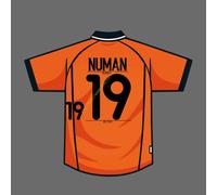 2000 Paesi Bassi Home Name Set Arthur Numan #19 Patch trasferimento di calore