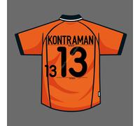 2000 Paesi Bassi Home Name Set Bert Konterman #13 Patch trasferimento di calore