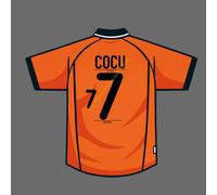 2000 Paesi Bassi Home Name Set Phillip Cocu #7 Patch di trasferimento di calore