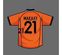 2000 Paesi Bassi Home Name Set Roy Makaay #21 Patch trasferimento di calore