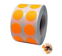 2000 Pcs Adesivi a Cerchio, Adesivi Rotondi Rimovibili in Colore, Etichette Rotonde, Etichette di Codifica a Colori, Etichette Adesive Rotonde, Per Scrapbooking Fai Da Te, 1Rotolo (Arancione)