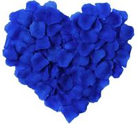 2000 petali di rosa artificiali in seta, decorazione for eventi romantici, feste, San Valentino, proposta, anniversario, floreale Per Compleanno(Blue)