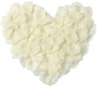 2000 petali di rosa artificiali in seta, decorazione for eventi romantici, feste, San Valentino, proposta, anniversario, floreale Per Compleanno(Ivory)
