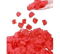 2000 petali di rosa artificiali in seta, decorazione for eventi romantici, feste, San Valentino, proposta, anniversario, floreale Per Compleanno(Red)
