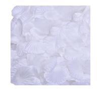 2000 petali di rosa artificiali in seta, decorazione for eventi romantici, feste, San Valentino, proposta, anniversario, floreale Per Compleanno(White)