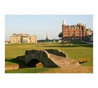 2000 pezzi (100 x 70 cm) Puzzle per adulti: St. Andrews Old Golf Course with Historic Building Bridge - Home Decoration Art Gift