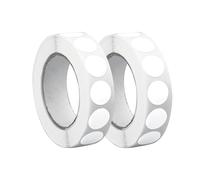 2000 pezzi adesivi a pois bianchi, etichette adesive rotonde, bollini adesivi bianchi, 2 rotoli, per segnalibri, lezioni scolastiche, lezioni di gruppo