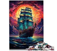 2000 Pezzi Adulti Puzzle di Nave pirata per Jigsaw Puzzle Gioco Famiglia Stress Reliever Difficile Sfida Puzzle 70 cm x100 cm