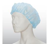 2000 pezzi Barett aspirante sorella cappe testa da Hygiene Vlies Cappe una volta da Barett Cappe Op Cappe marca bicap in sacchetto di plastica - bianco, blu, verde, giallo o rosa - Misure 48, 53 o 58 cm, colore blu