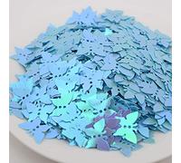 2000 pezzi blu farfalla partito glitter coriandoli in PVC per fidanzamento matrimonio doccia nuziale compleanno San Valentino decorazioni