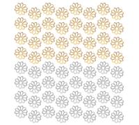 2000 pezzi di perline di metallo: perline distanziatrici a forma di fiore per