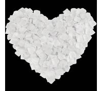 2000 pezzi di petali di rosa artificiali bianchi, petali di fiori in seta finta per matrimoni, decorazione romantica per occasioni speciali, proposte, fidanzamenti, celebrazioni, feste, rientro a scuo