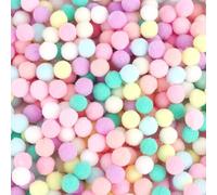 2000 Pezzi mini pompon colorati, pompon colorati da 10 mm per il crafting, pompon per il crafting per bambini, pompon colorati per decorazioni artigianali creative fai da te a Pasqua