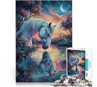 2000 pezzi per regali per adulti “cavallo dagli occhi rossi” Fatto di carta，per e da 14 anni in su Giocattolo sfida Regalo per i compleanni。misurare：70x100cm/27.5x39.3pollice