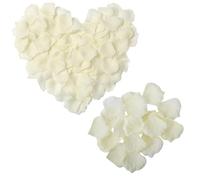 2000 Pezzi Petali di Rosa Finti,Bianchi Petali di Rosa Artificiali per Matrimonio,San Valentino,Centro Tavola,Compleanno,Atmosfera Romantica