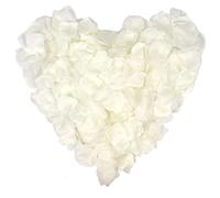 2000 Pezzi Petali di Rosa, Petali Artificiali, Petali di Fiori Finti in Seta Artificiale, Rosa la decorazione per Matrimonio e Fidanzamento Valentine's Day Natale (Bianco Crema)