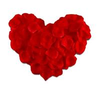 2000 Pezzi Petali di Rosa, Rosa Finti Rosso Artificiali Fiori Artificiale di Seta Petalos Decorazione Per Matrimonio san Valentine e Fidanzamento Proposta Anniversario Compleanno Atmosfera Romantica