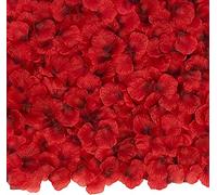 2000 Pezzi Petali di Rosa Rose Artificiale Rossi per Matrimonio, Proposta di Matrimonio, San Valentine, Compleanno Decorazioni